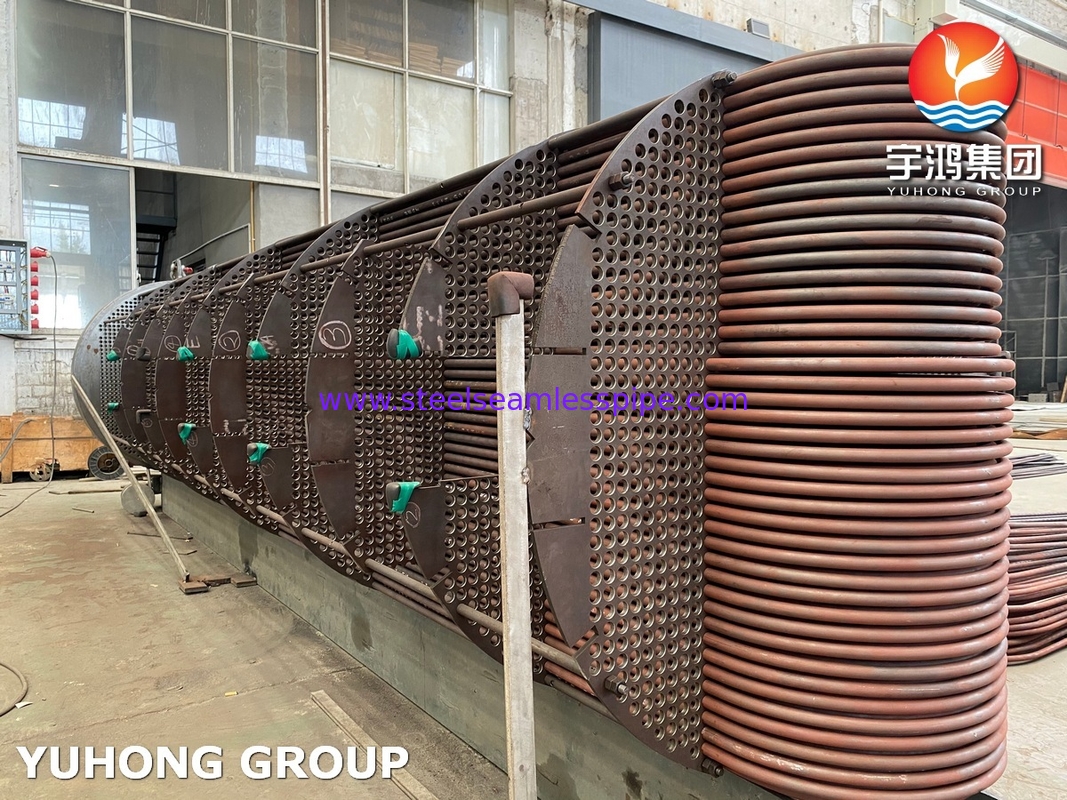 TEMA Class R Exchanger: Kabel Karbon Steel Seamless Tubes Bundle, 1,5 × Hydrotest per ASME Sec VIII