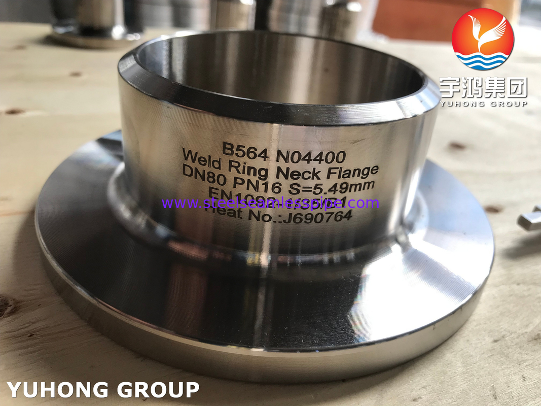 N04400 WNRF Flanges Flanges tahan korosi berkinerja tinggi yang sesuai dengan ASTM B564