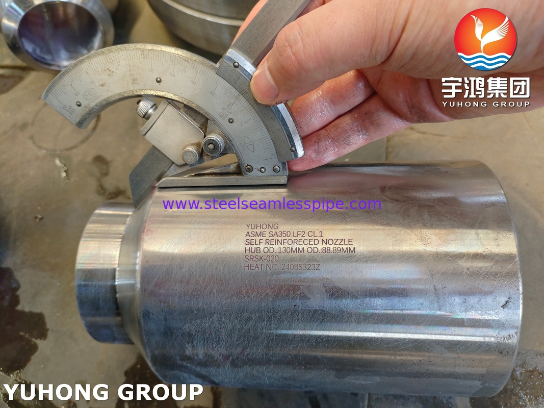 ASTM A350 LF1 LF2 LF3 LF5 Nozzles Self-Reinforcing Forged Untuk Kapal Tekanan