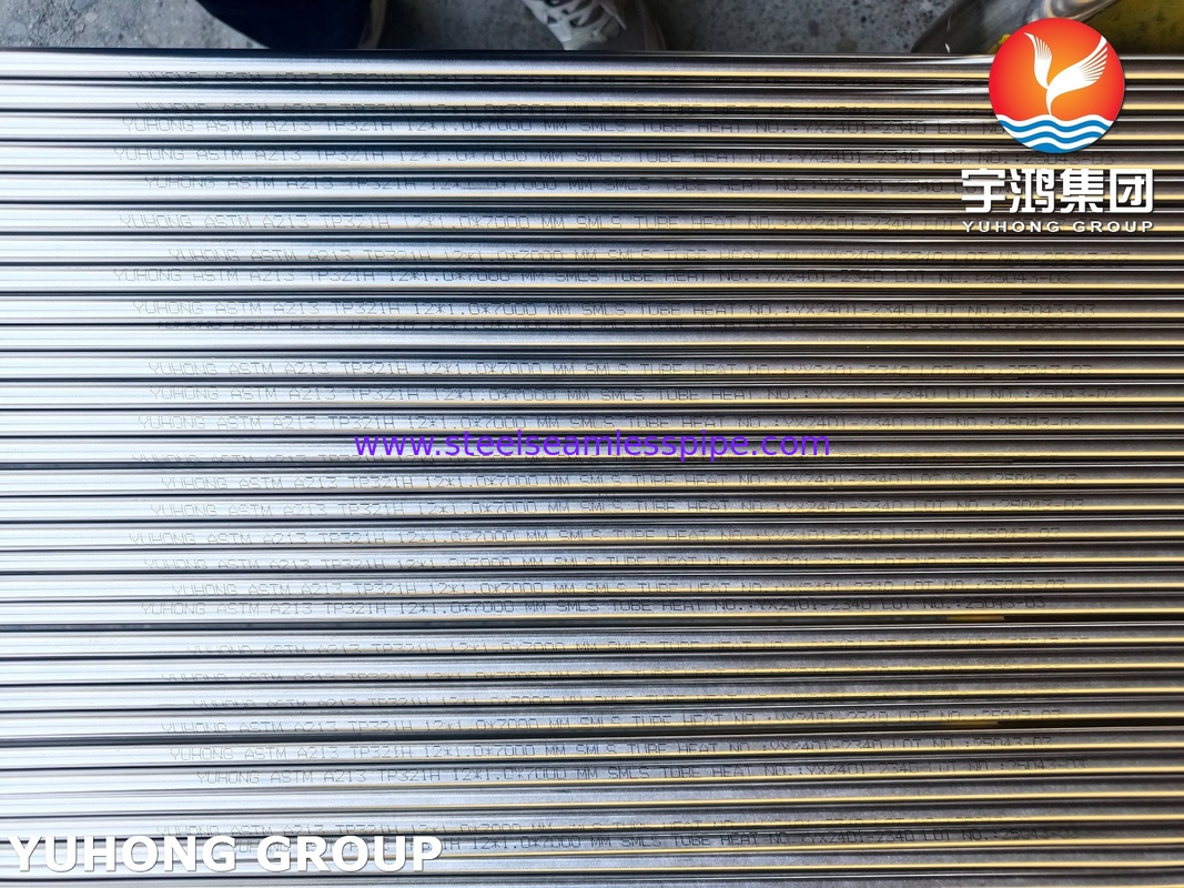 ASTM A213 TP312H Stainless Steel Seamless Tube Bright Annealed Surface for Heat Exchanger