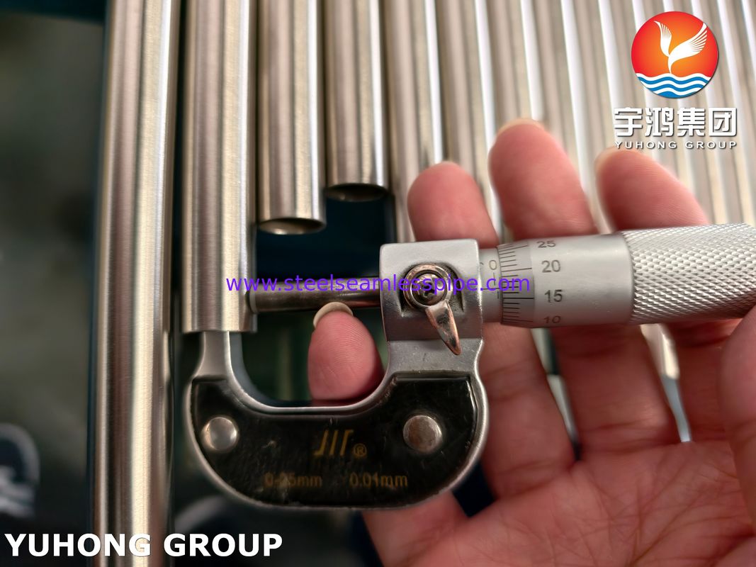 ASME SB163 N08810 Nikel paduan tabung tanpa jahitan untuk suhu tinggi dan tekanan layanan