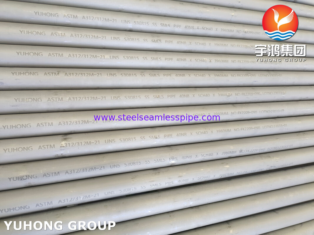 Pipa Seamless Baja Tahan Karat ASTM A312 S30815 253MA untuk Aplikasi Suhu Tinggi hingga 900°C dengan Paduan Nitrogen dan Cerium