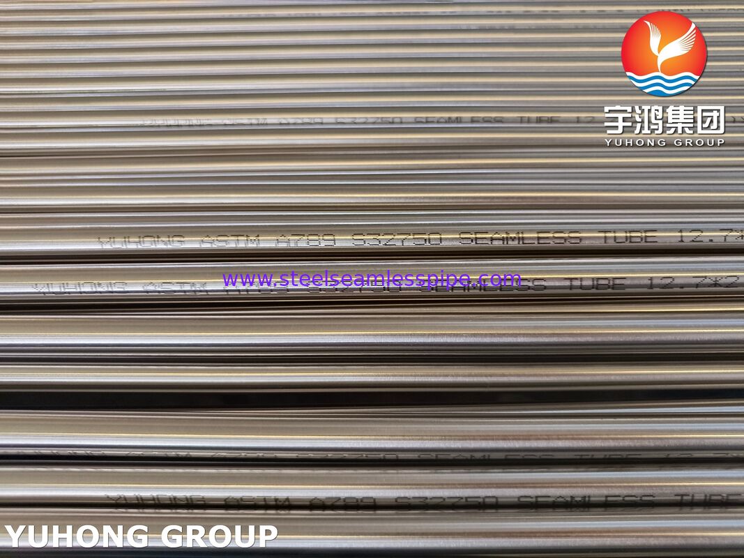 Pipa Mulus Super Dupleks ASTM A789 S32750 2507 Pipa Baja Dupleks untuk Minyak & Gas