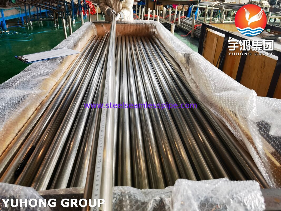 Tabung Anil Terang ASTM A249 TP304 Baja Tahan Karat Las untuk Penukar Panas