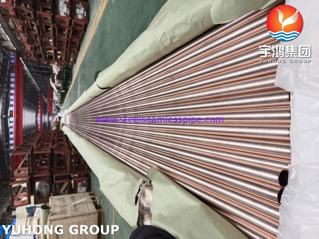 ASTM B111 C70600 Tabung Kondensator Tanpa Jahit - 90-10 Paduan Tembaga Nikel untuk Penukar Panas & Kondensator Laut
