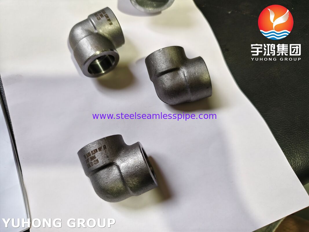 A105 Socket-Weld (SW) Elbow Carbon steel forged fittings, threaded / NPT connections ASME B16.11