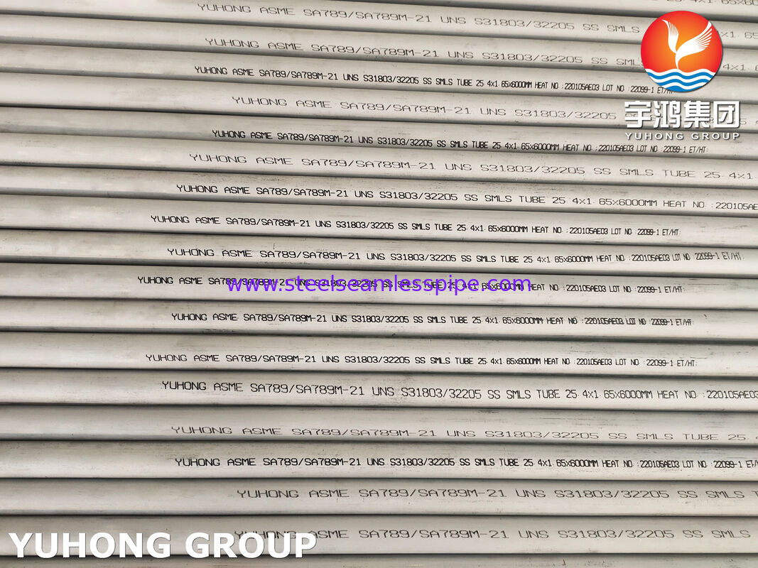 ASTM A789 S31803 & S32205 Dupleks Stainless Steel Seamless Welded Tube Untuk Bidang Industri