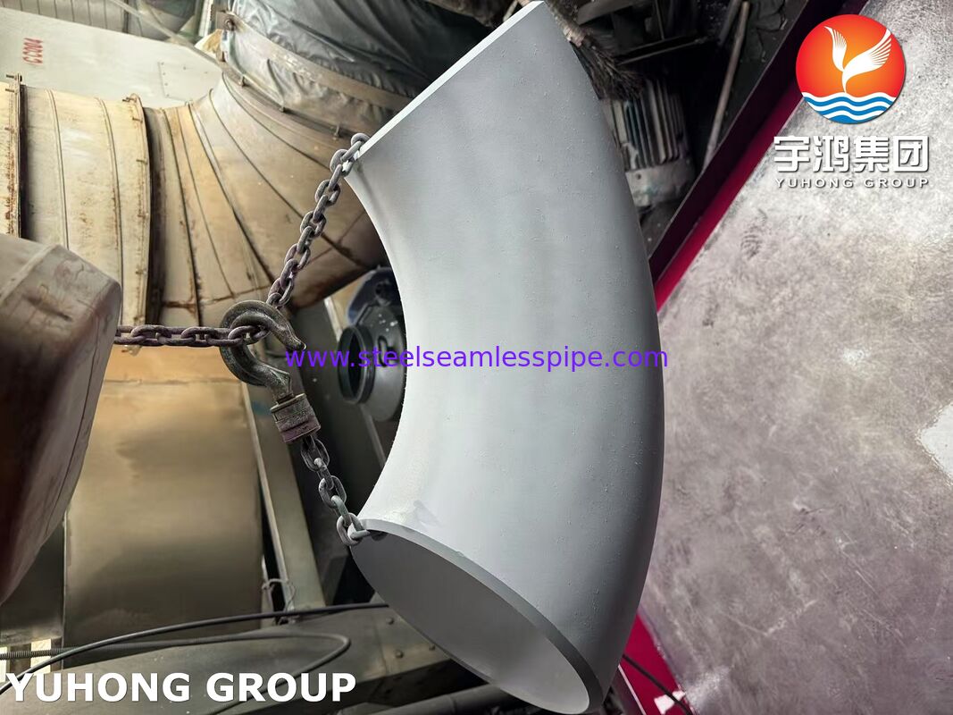 ASTM A403 WP304-S Siku Las Pantat, Siku Las Pantat Baja Tahan Karat Tahan Korosi Tinggi untuk Sistem Perpipaan Industri