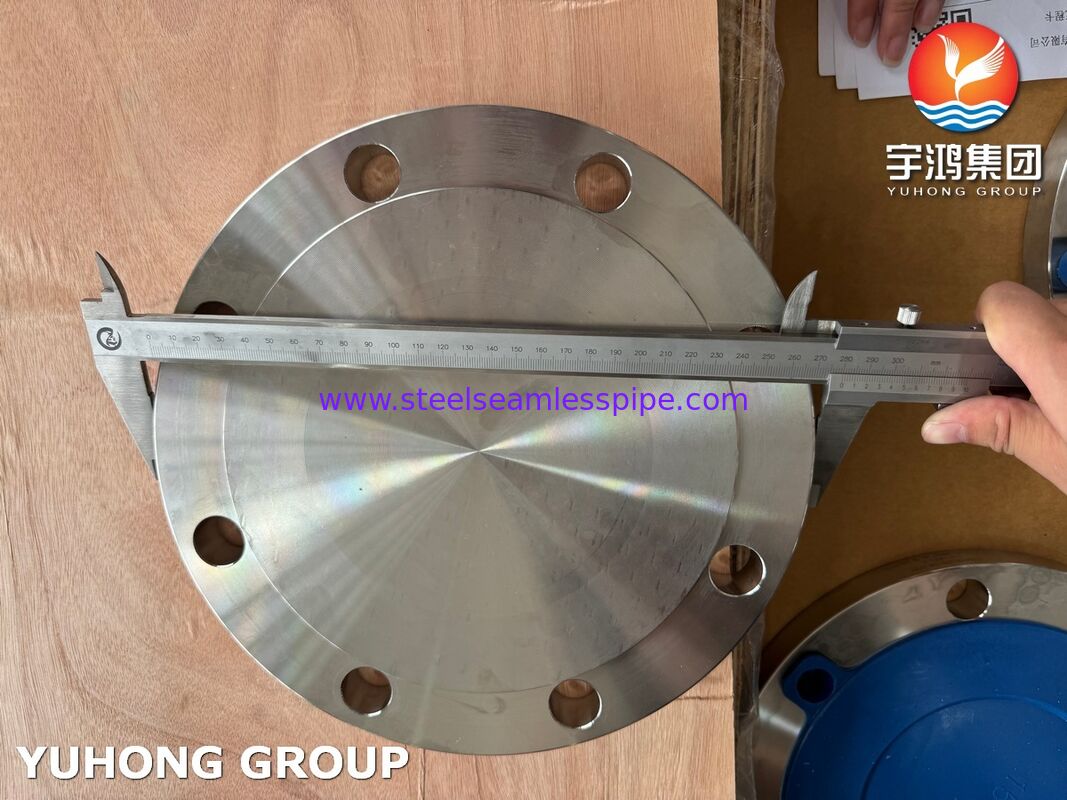ASME SA182 F304 Austenit baja tahan karat flange tempa untuk sistem pipa industri sesuai dengan standar ASME B16.5