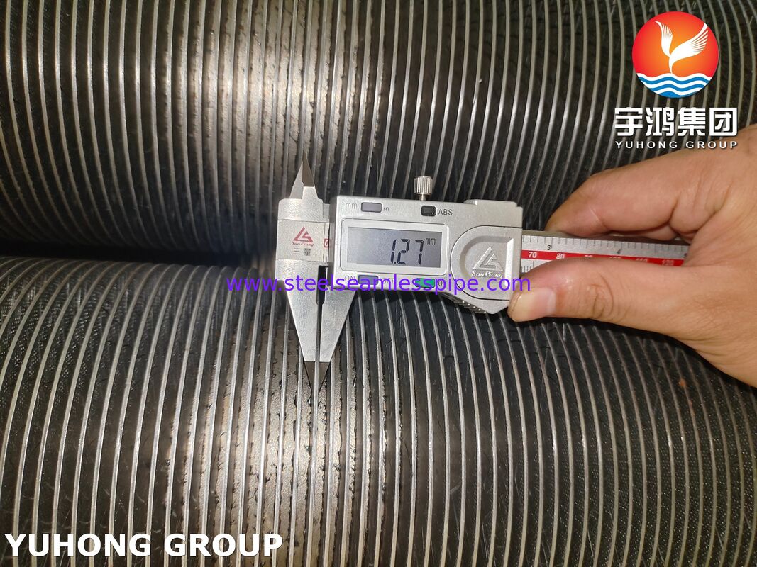 ASTM A376 TP347H Fin Tube CS, Komposit Fin Tube tahan suhu tinggi (base CS + TP347H Fin)