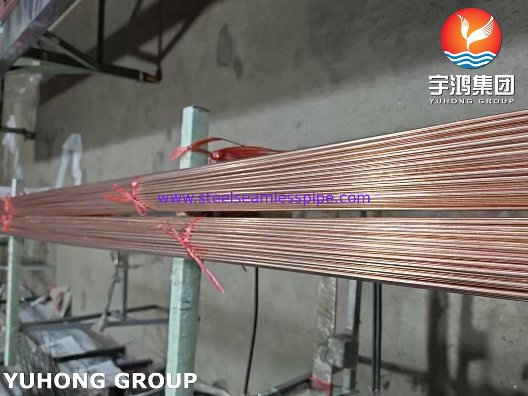 Tubing Baja Tembaga Double Wall Brazed, BHG2 Bundy Tube Untuk Lini Brek Otomotif