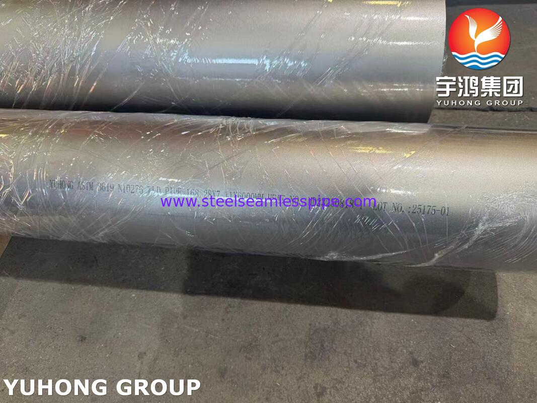 ASTM B619 UNS N10276 Hastelloy C276 Nikel Alloy Pipe Las Untuk Industri Petrokimia
