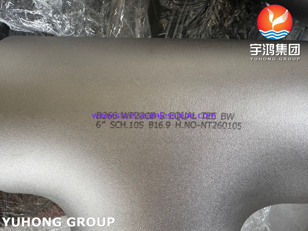 ASTM B366 N08810 Incoloy 800H Nickel Alloy Equal Tee untuk pipa suhu tinggi