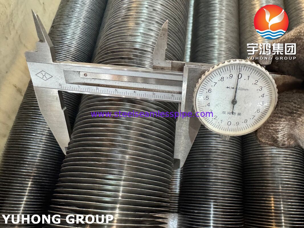 ASTM A179 Tabung Aluminium Fin Tipe L Baja Karbon untuk Penukar Panas
