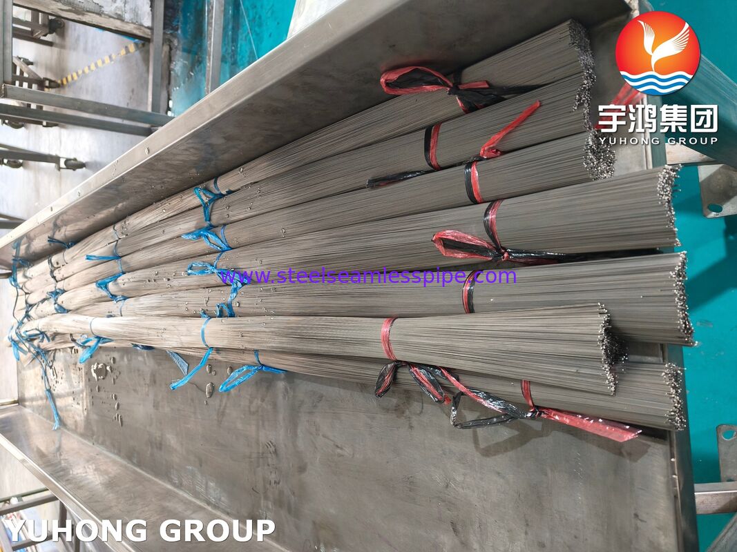 AISI304 SUS304 Cold Drawing Stainless Steel Medical Capillary Tube Untuk Hypodermic Needle Tubing