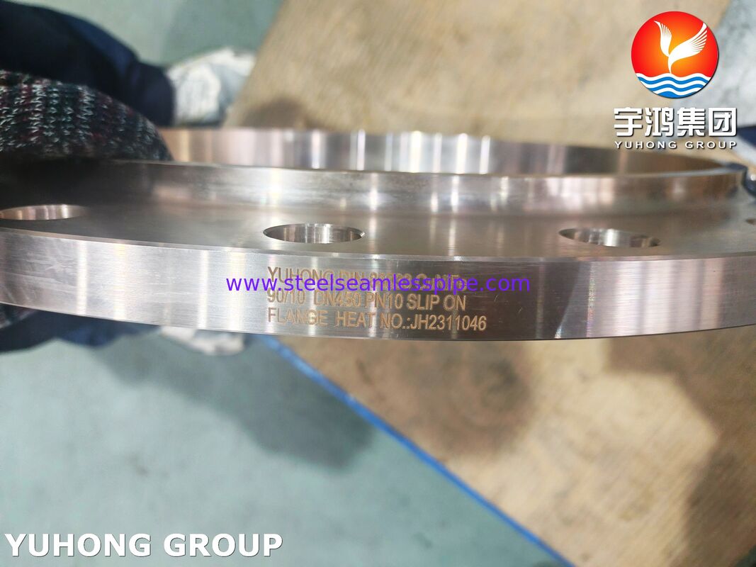 DIN 86033 CuNi 90/10 (C71500) Slip On Flange Flange pipa tembaga nikel laut