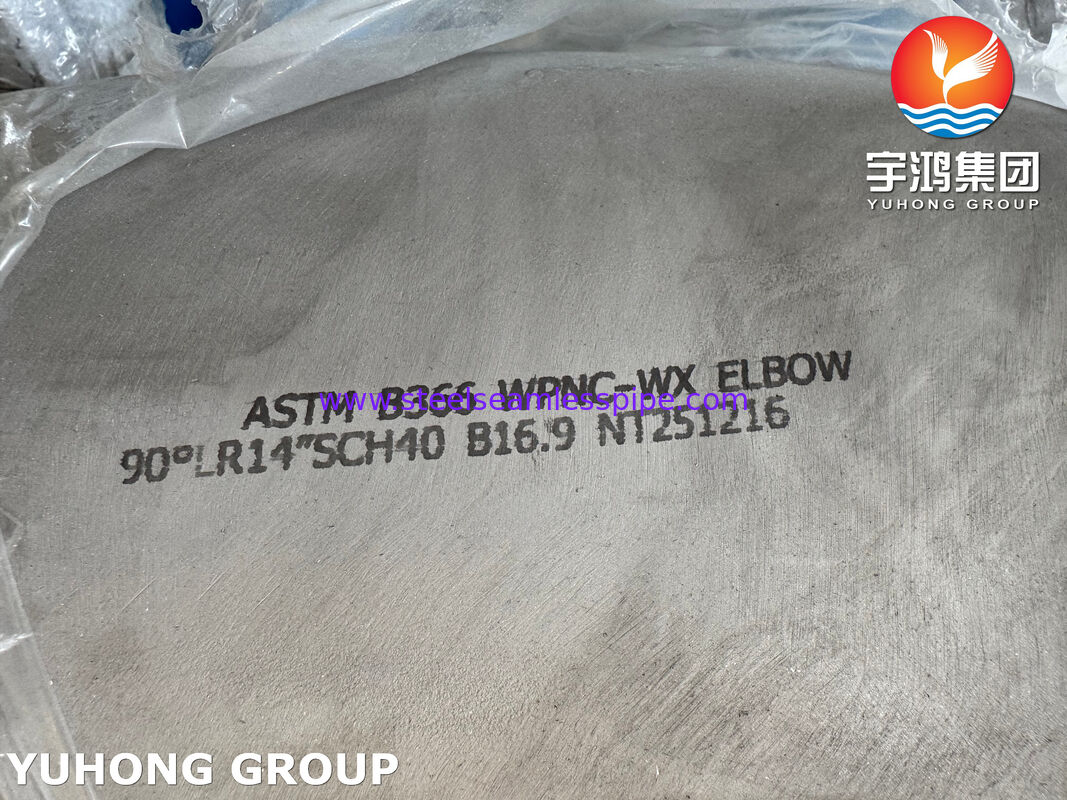 ASTM B366 WPNC Elbow UNS N04400 / Monel 400 Buttweld Pipe Fittings 90 Derajat LR Elbow