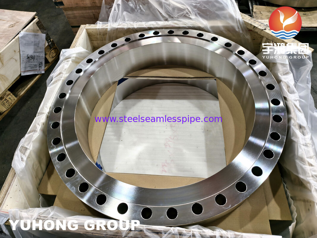 Flensa Baja Tahan Karat Tempa ASTM A182 F316L WNRF untuk Sistem Perpipaan Korosif