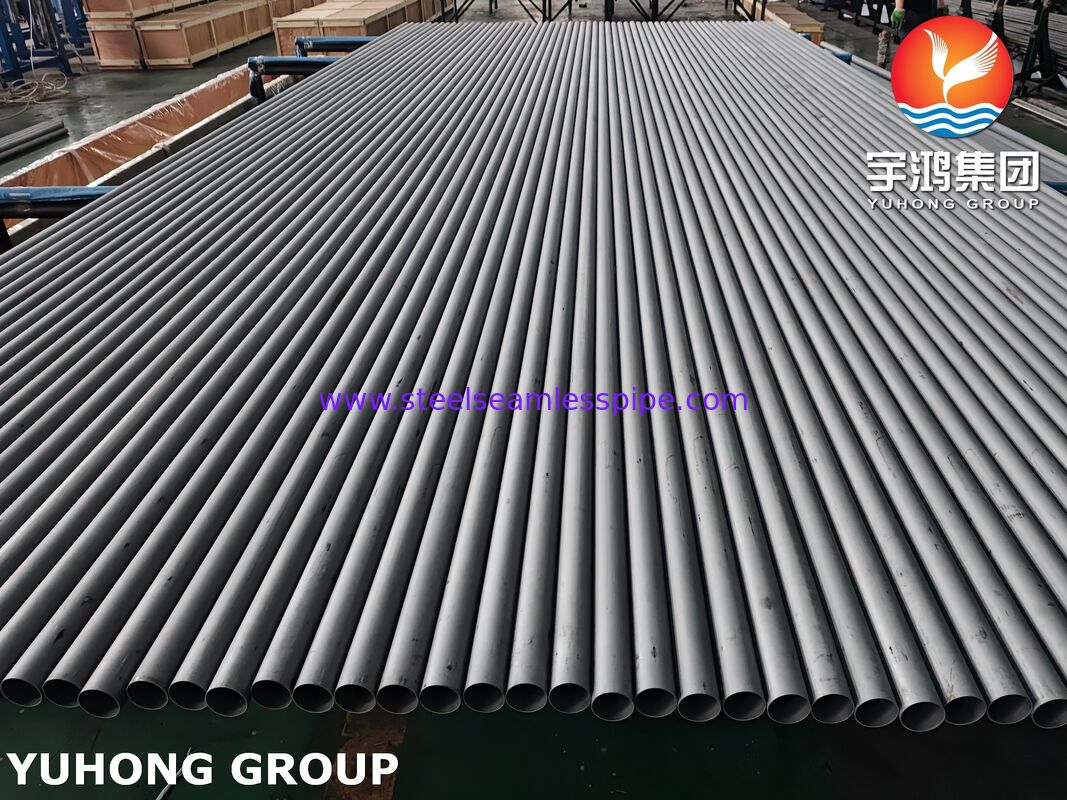 Ferit Tabung Mulus Stainless Steel ASTM A268 TP405 TP409 TP410 TP430 TP403Ti Aplikasi Penukar Panas Anil Acar
