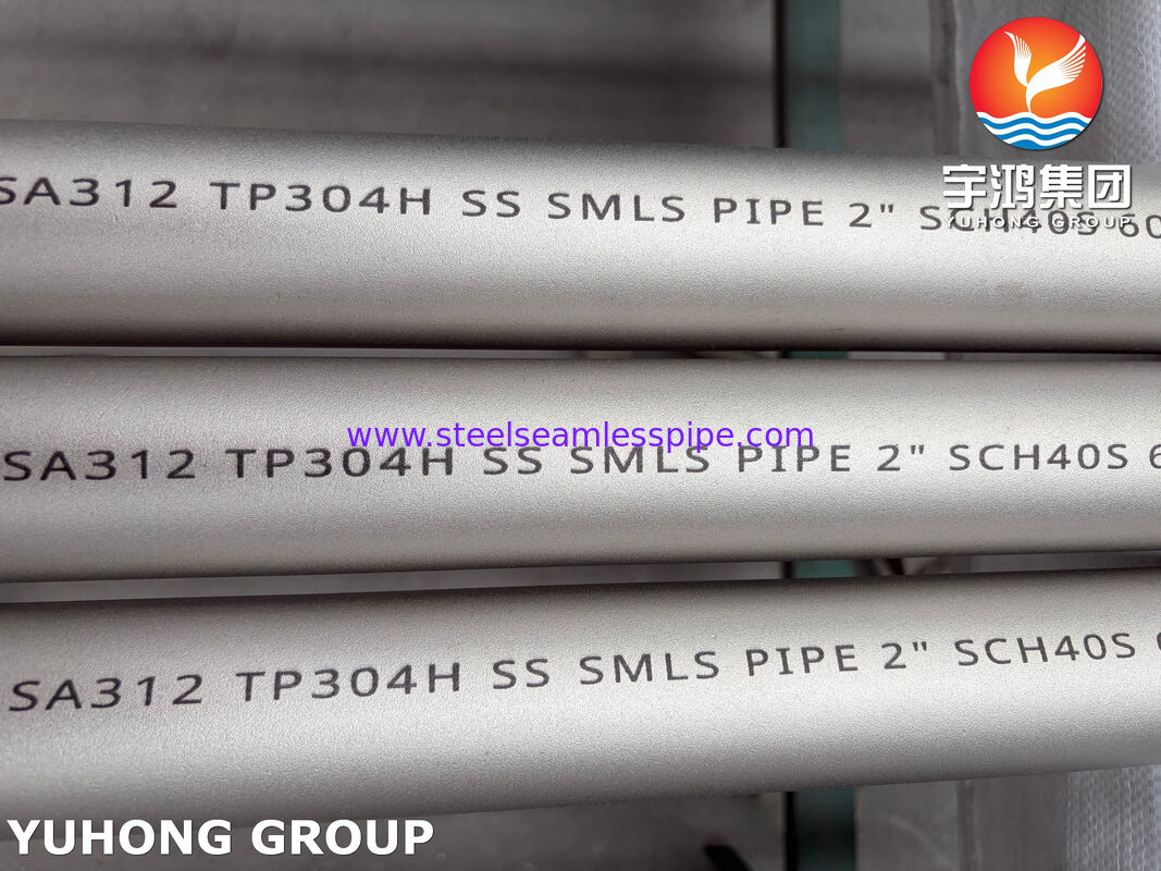 Pipa Seamless Baja Tahan Karat ASTM A312 TP304H 304L Untuk Aplikasi Kimia dan Industri