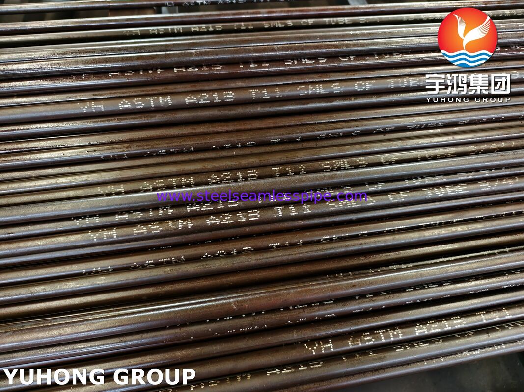ASTM A213 T11 K11597 tabung tanpa jahitan baja paduan, tabung pemanas untuk industri minyak dan gas