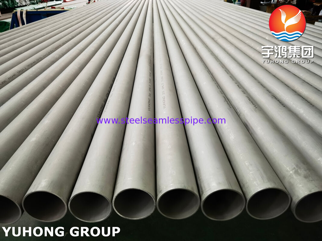 Caño de acero stainless Sin Costura SA 213 TP304H tabung tanpa jahitan baja tahan karat 19,05mm*1,65mm*7316mm