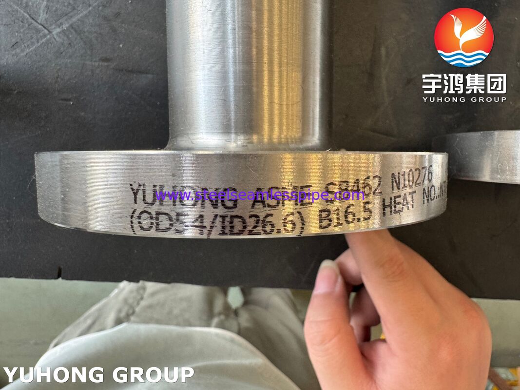 ASME SB462 UNS N10276 LWN Flange ASME B16.5 Hastelloy C276 Flange leher las panjang