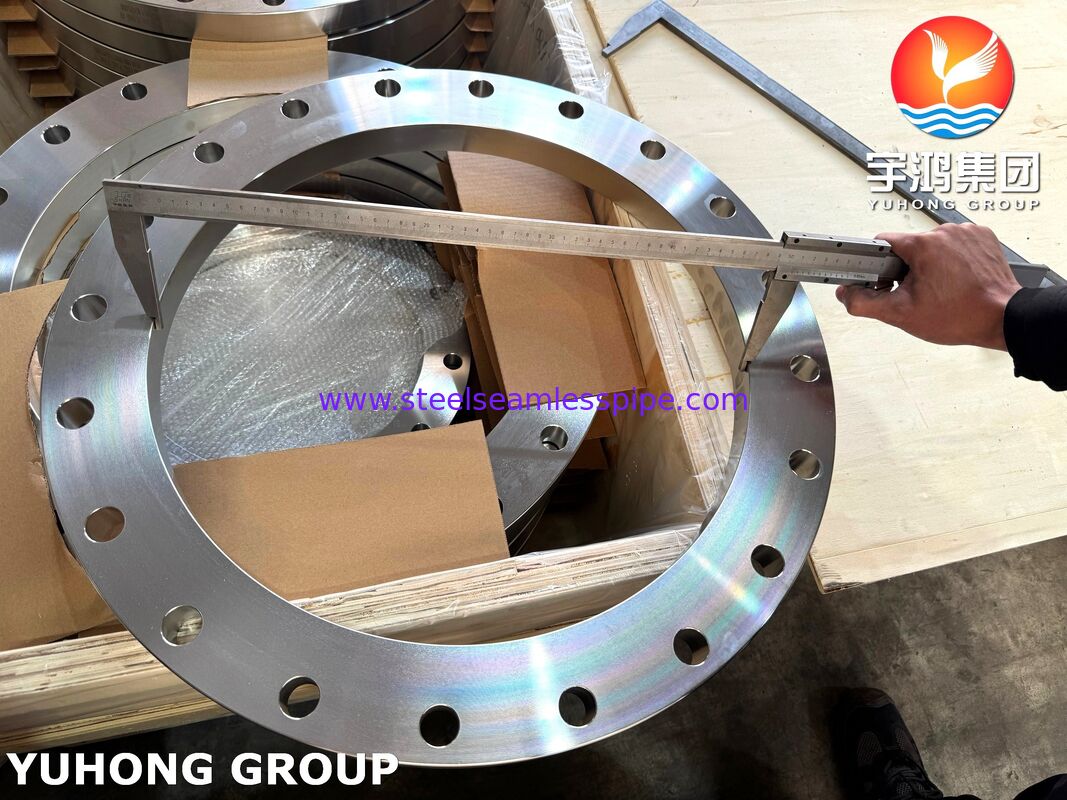 EN 1092-1 F316L Baja tahan karat Flat Face FF Flange PN16 untuk pipa
