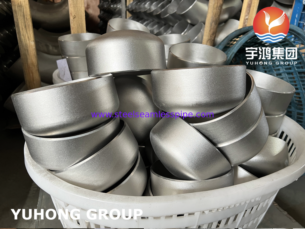 Tutup Las Pantat Baja Tahan Karat ASTM A403 WP316L ASME B16.9 Sandblasted untuk Perpipaan Industri