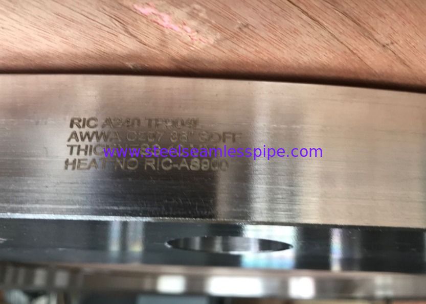 Selipkan Pada Flensa, Tipe FF, Tebal 36 "40mm A182 F904L, Flensa Tempa Baja Tahan Karat