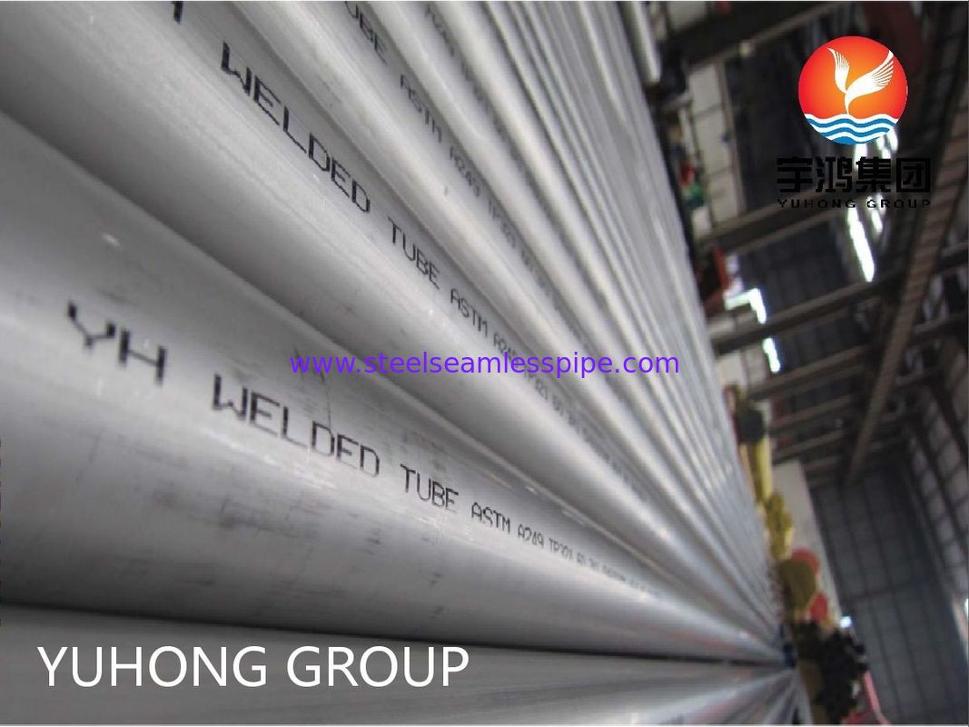 ASTM A249 TP321 tabung las tahan korosi dari stainless steel untuk aplikasi suhu tinggi di penukar panas dan super heater