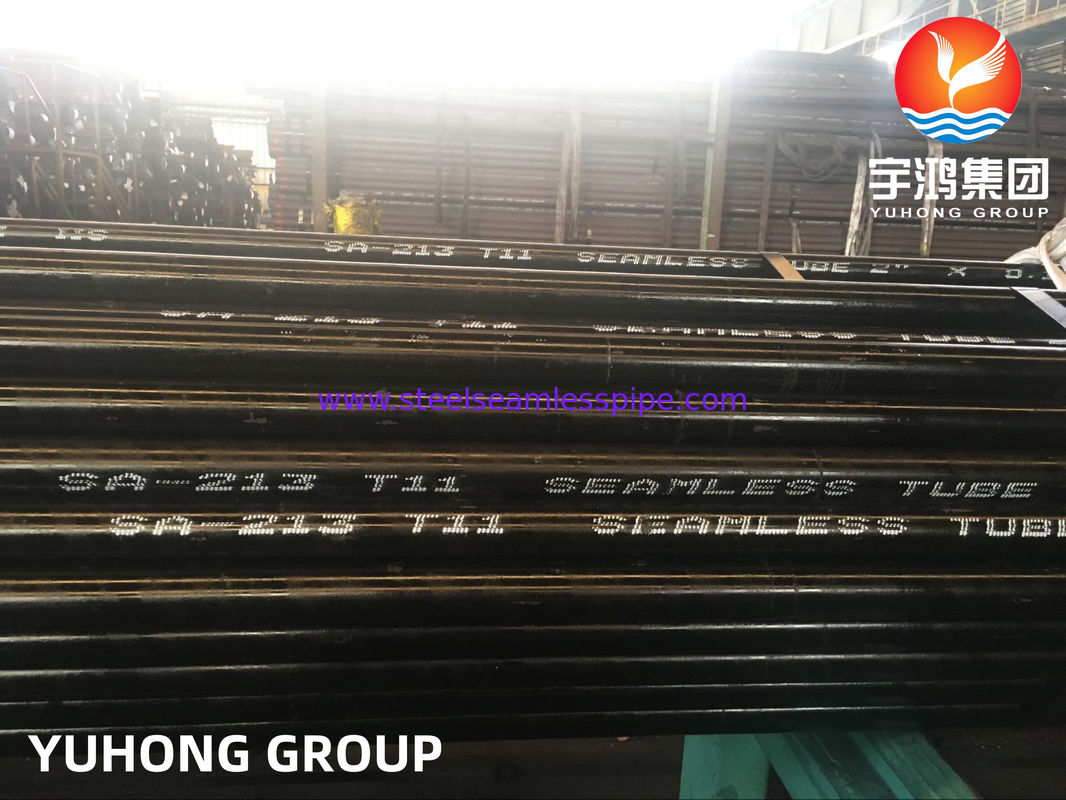 SA213 T11 / 13CrMo4-5 tabung baja paduan tanpa jahitan untuk layanan suhu menengah-tinggi, digulung panas / selesai dingin