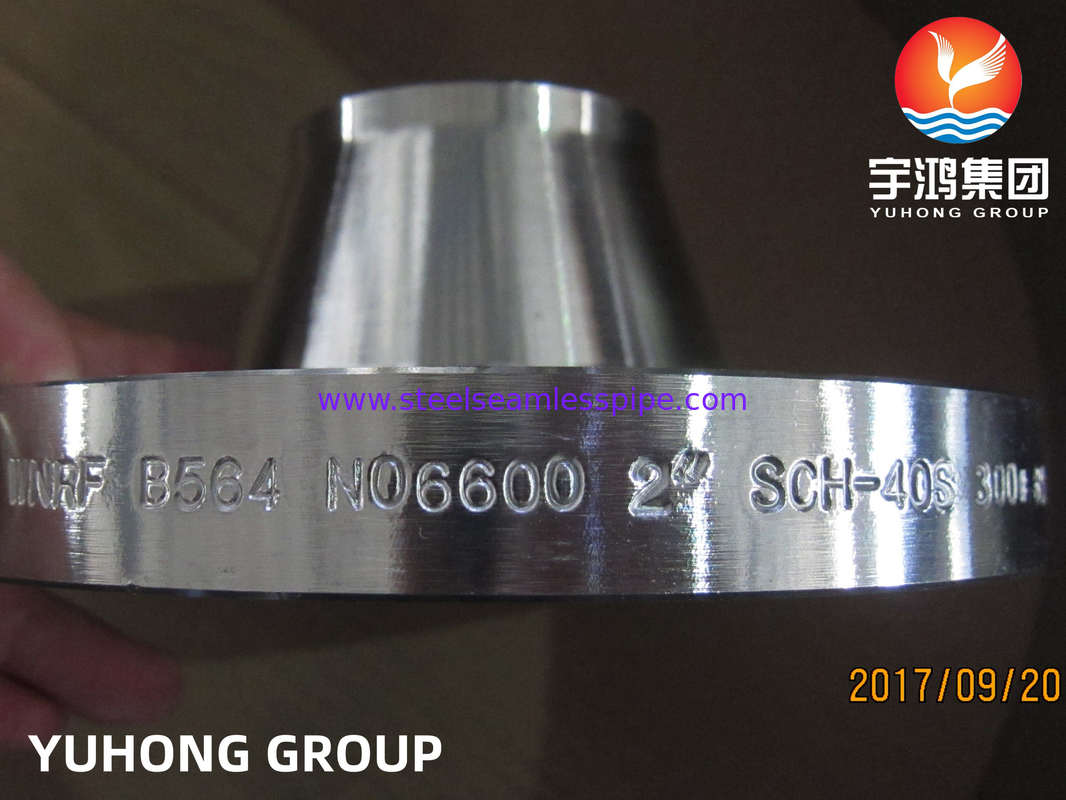 ASTM B564 Inconel 600 / UNS N06600 Flange Leher Las Baja Paduan Nikel Ditempa