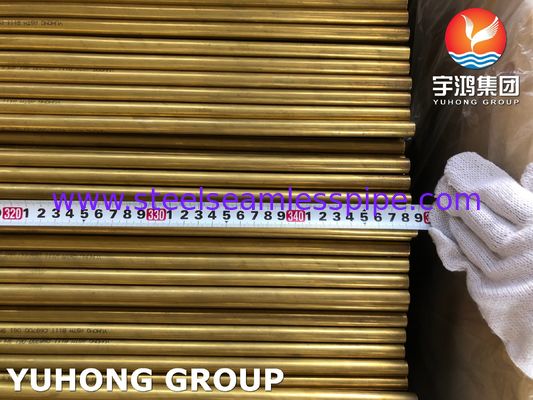 Astm B111 O61 Copper Alloy Tube C44300 C68700 Brass Tube Untuk Penukar Panas