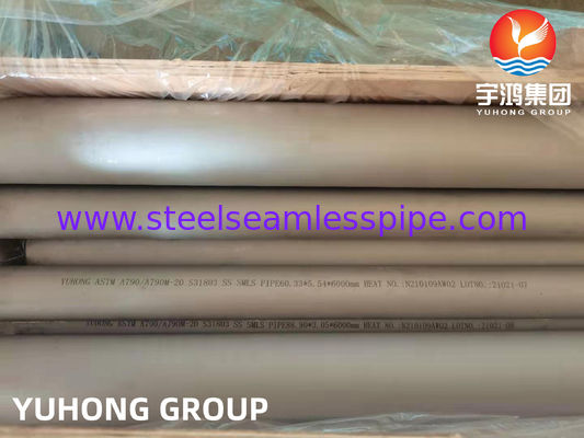 ASTM A790 UNS S32750（2507, 1.4410 ), Pipa Baja Tahan Karat Super Dupleks, PREN>40