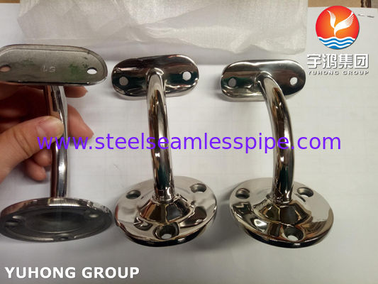 Accesorios Herrajes Pasamanos Barandas de acero inoxidable Superficie espejo 600Grits Abrazadera Soporte Caja Madera