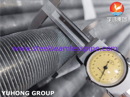 ASTM B338 Gr. 2 Titanium Heat Exchanger Fin Tube, Spiral Extruded Fin Tube