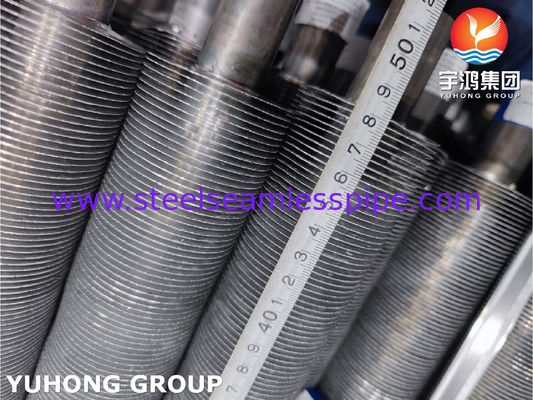ASTM B338 Gr. 2 Titanium Heat Exchanger Fin Tube, Spiral Extruded Fin Tube