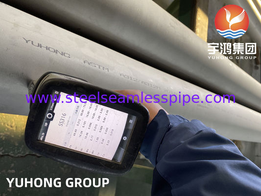 Pipa Stainless Steel Seamless, ASTM A312 TP316L (1.4404) Ukuran: 1/8" hingga 24", ABS, DNV, LR, BV, GL, ASME