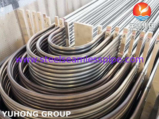 Stainless Steel Welded U Bend Tube, BA, A688, SA688, Tabung Boiler Penukar Panas