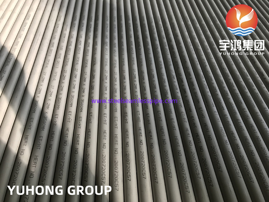 ASME SA213 TP304L Stainless Steel Seamless Tube Karbon Rendah Untuk Penukar Panas
