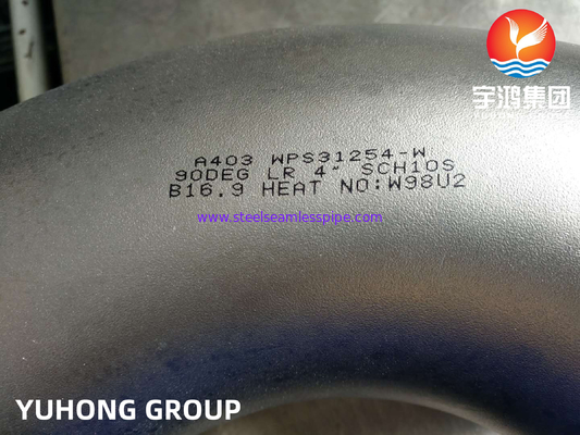 ASTM A403 WPS31254 / 254 SMO / 1.4547 Siku Las Siku Stainless Steel Super