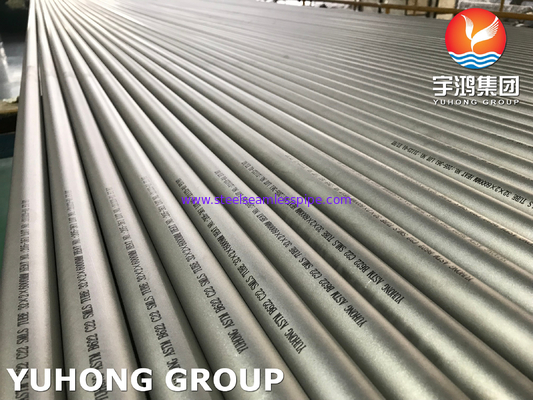 ASTM B622 / ASME SB622 Hastelloy C22 (UNS NO6022) Tabung Mulus, Penukar Panas / Aplikasi Boiler