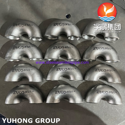 ASTM B366 Pelindung C22 / UNS N06022 / 2.4602 Paduan Nikel 180 ° SR Kembali Tikungan