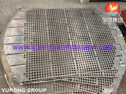 ASTM A266 Gr.2 Carbon Steel Forged Support Plate / Baffle Plate untuk Heat Exchanger