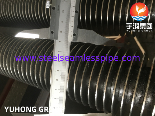 Tabung Fin ASTM A213 T5 T11 T12 Baja Alloy HFW Tabung Fined Untuk Cooler Condenser Heat Exchanger