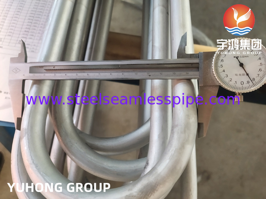 Tabung Boiler U Tikungan TP304L Mulus Baja Tahan Karat ASME SA213