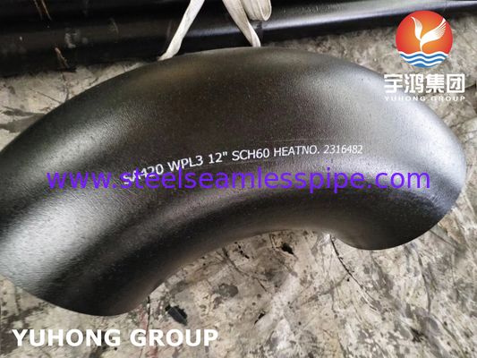ASTM A420 WPL3 Fitting Baja Siku Las Butt Radius Panjang Suhu Rendah