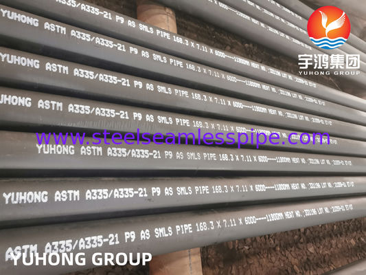 ASTM A335 Pipa Boiler Steel P9 Ferritic Alloy yang Tanpa Jajar