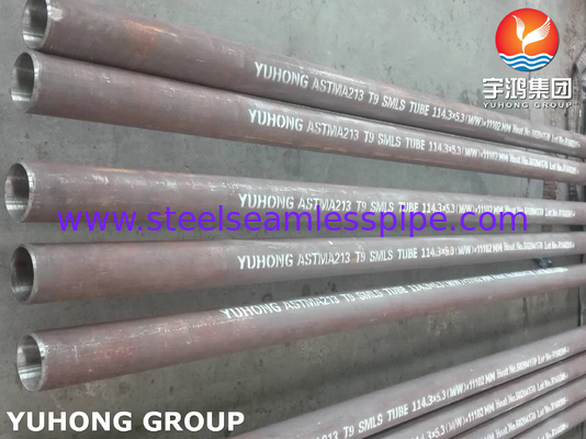 Tabung Seamless Baja Paduan ASME / ASTM A213 T1, T11, T12, T2, T22, T23, T5, T9, T91, T92,1 ", 2.11MM